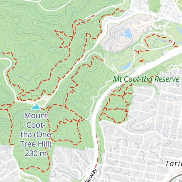 Map of Mount Coot-Tha
