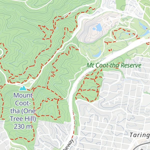 Map of Mount Coot-tha Park