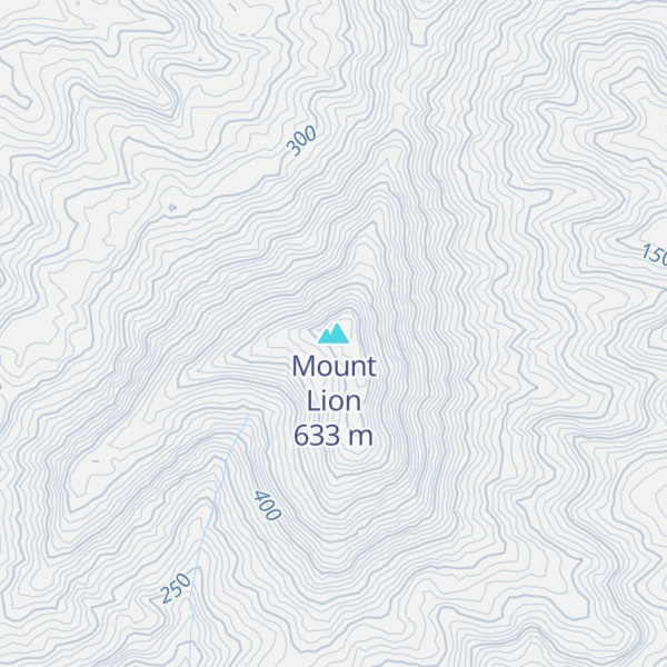 Map of Mount Lion