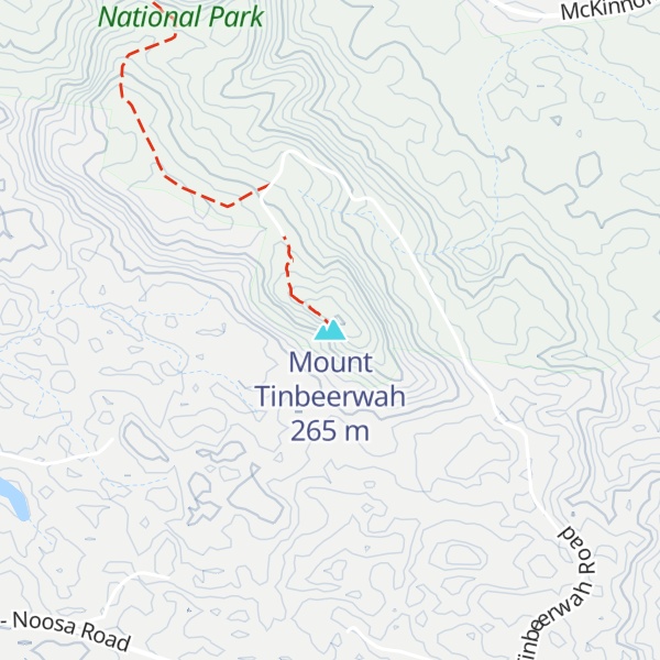 Map of Mount Tinbeerwah