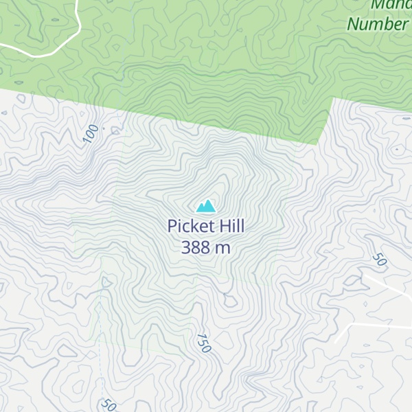 Map of Picket Hill