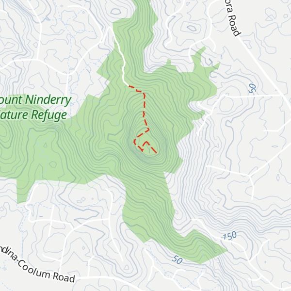 Map of Mount Ninderry