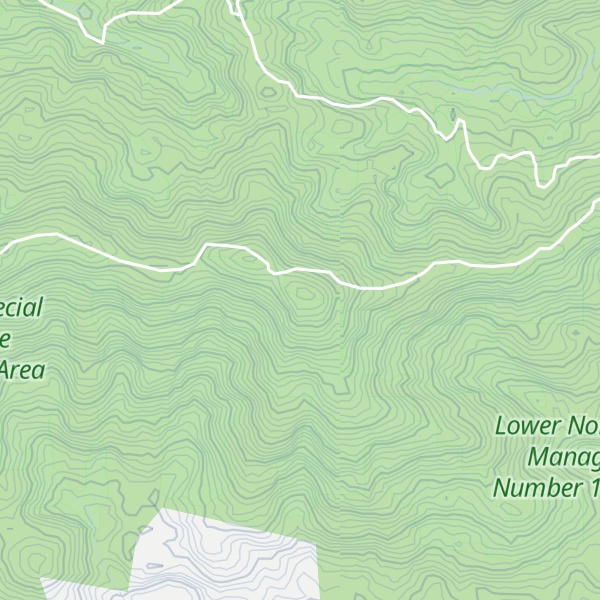 Map of Bonville Peak