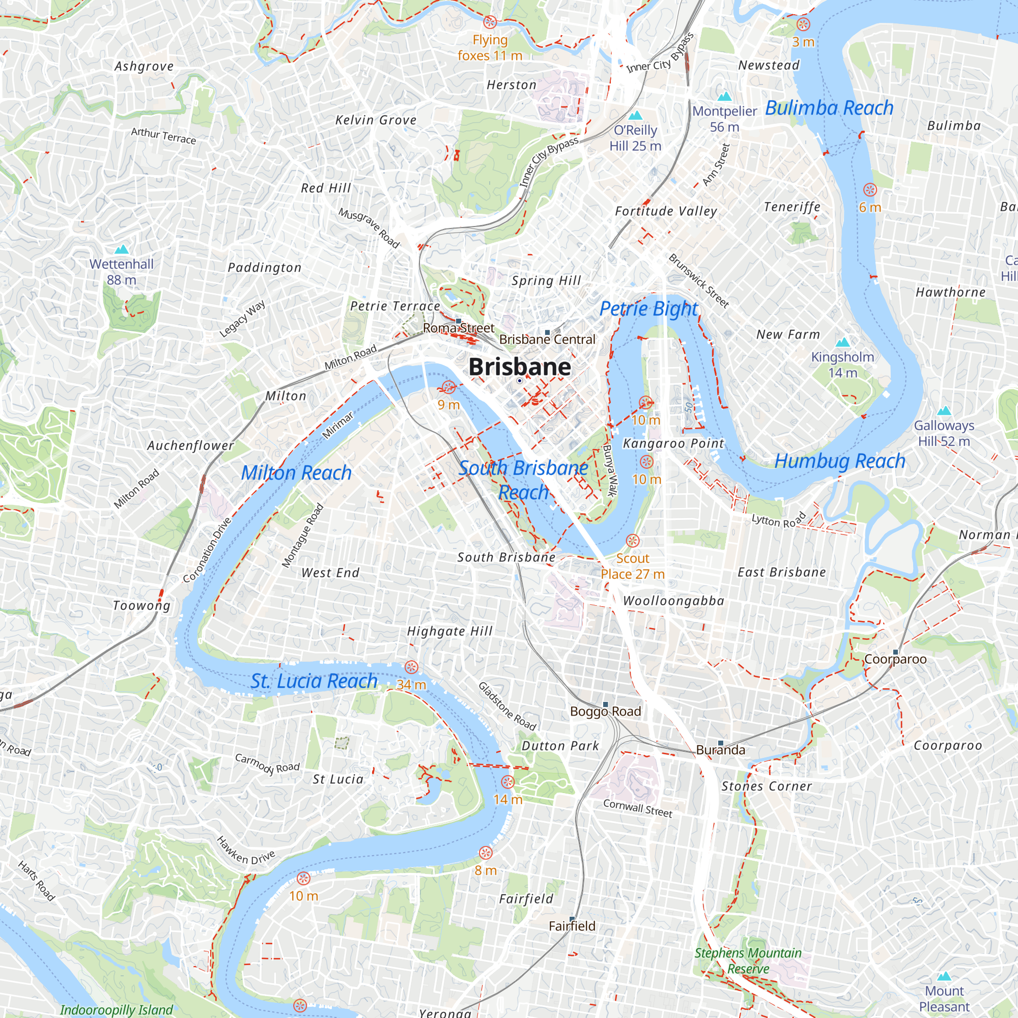 South Bank House map