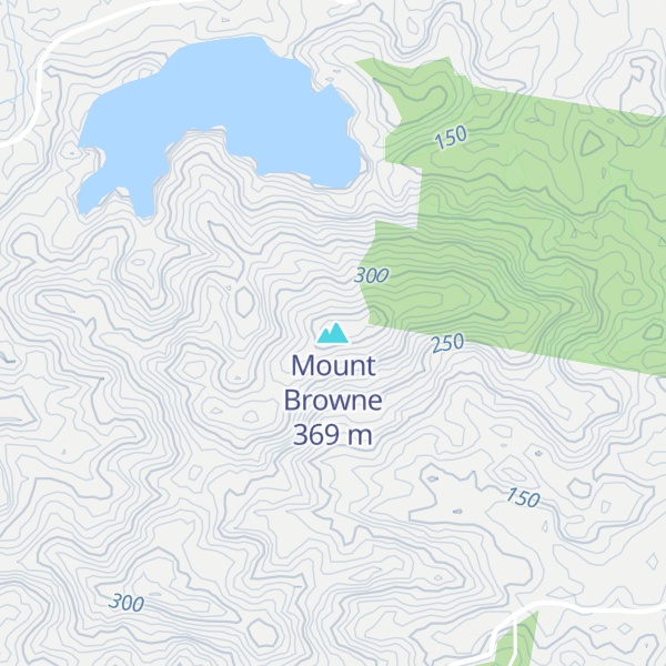 Map of Mount Browne