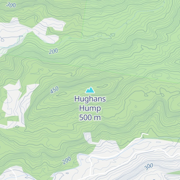 Map of Hughans Hump