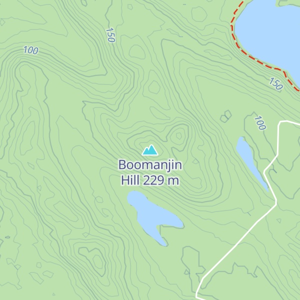 Map of Boomanjin Hill
