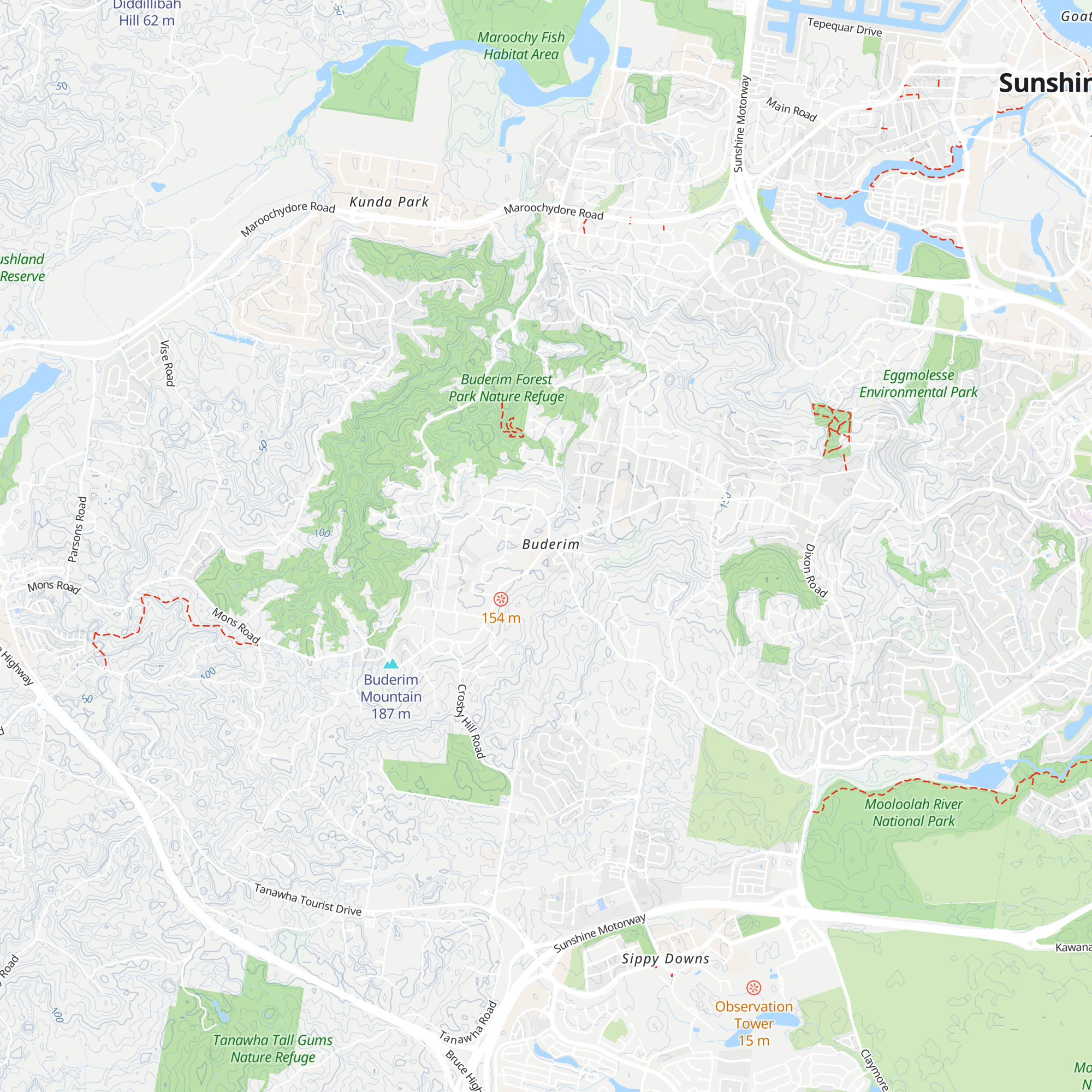 Buderim Community & Visitor Information Centre map