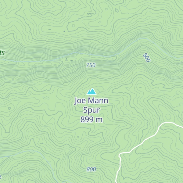 Map of Joe Mann Spur