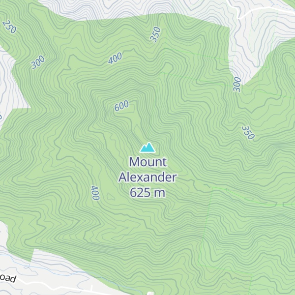 Map of Mount Alexander