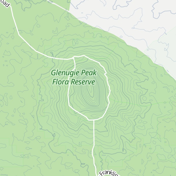 Map of Glenugie Peak