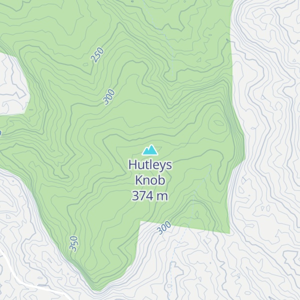 Map of Hutleys Knob