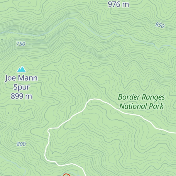 Map of Mann Spur