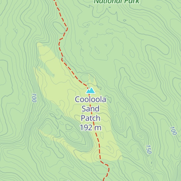 Map of Cooloola Sand Patch