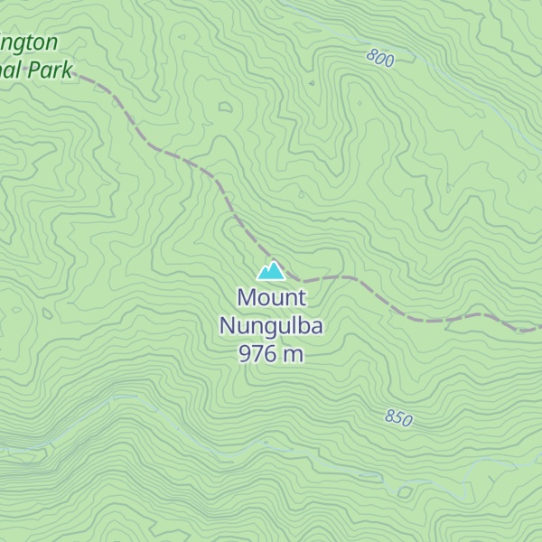 Map of Mount Nungulba