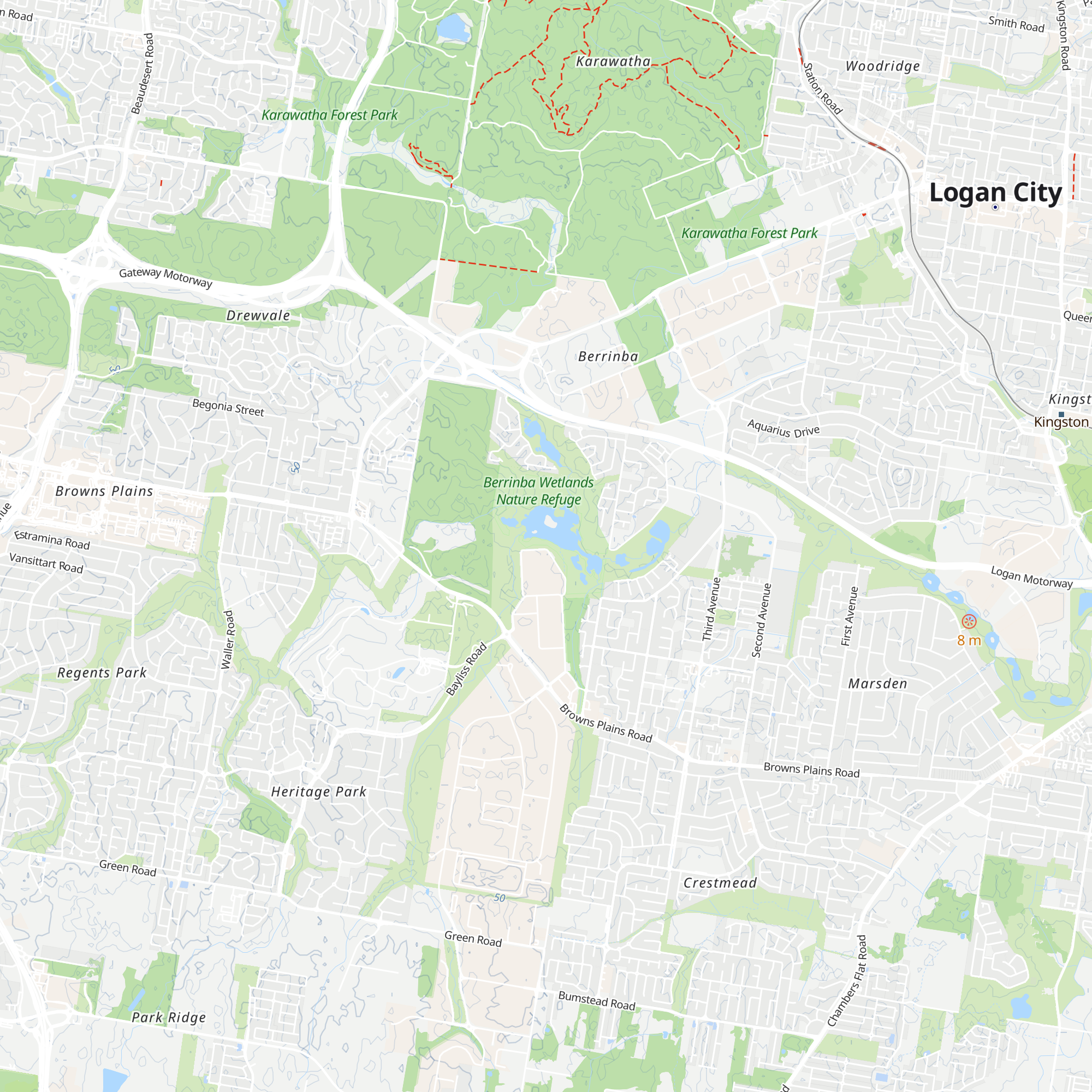 Berrinba Interperative Centre map