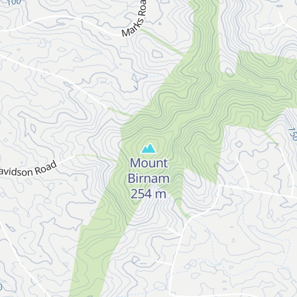 Map of Mount Birnam