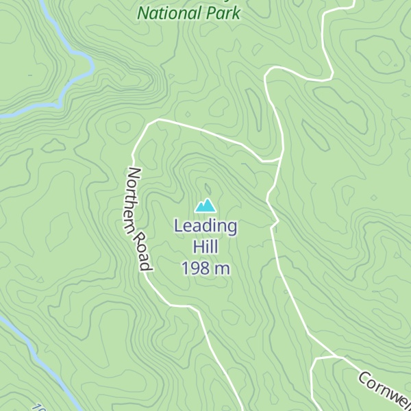 Map of Leading Hill
