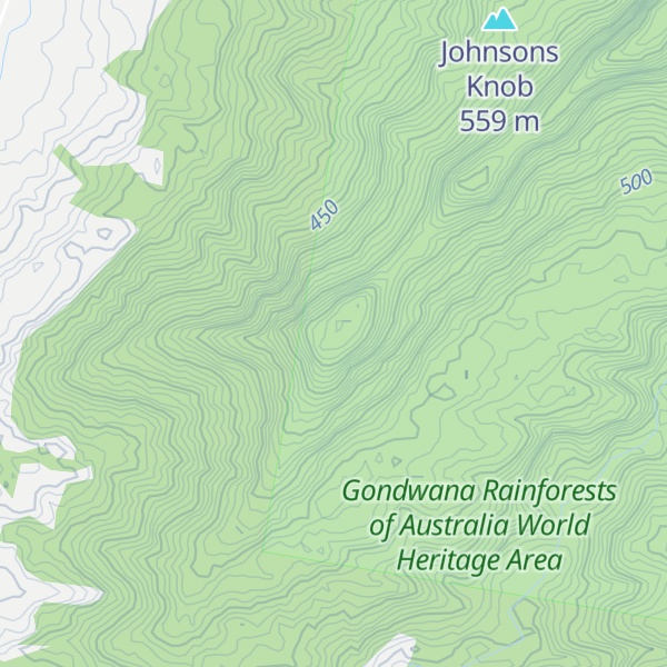 Map of Green Pigeon Mountain