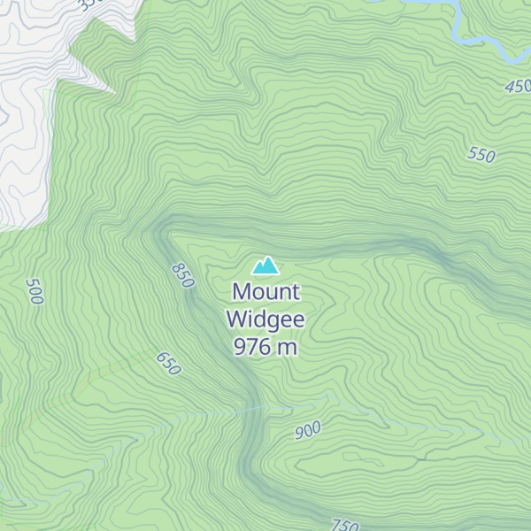 Map of Mount Widgee