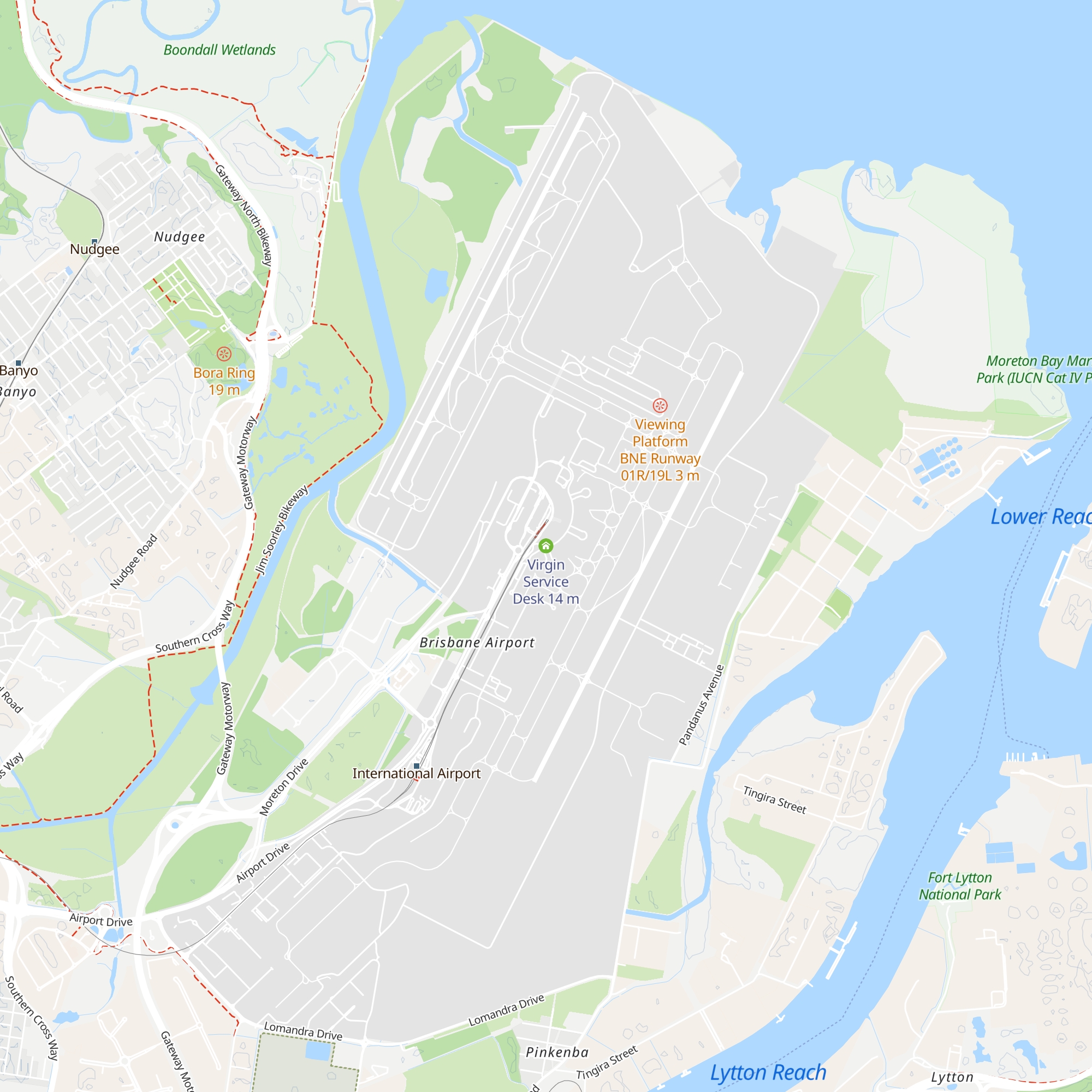 Virgin Service Desk map