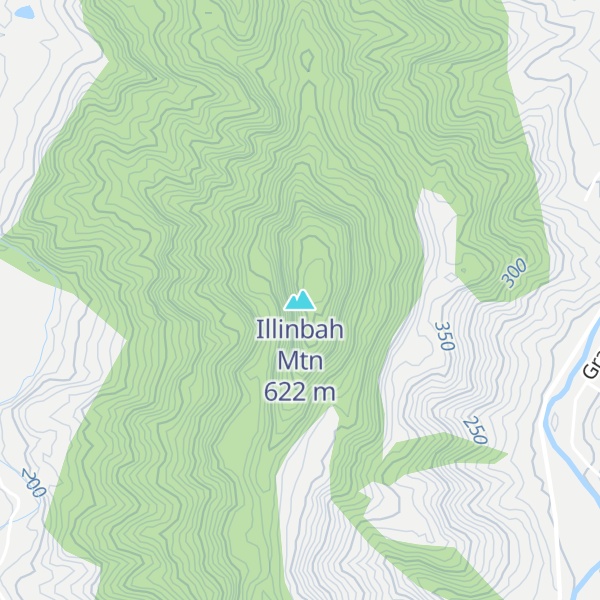 Map of Illinbah Mtn
