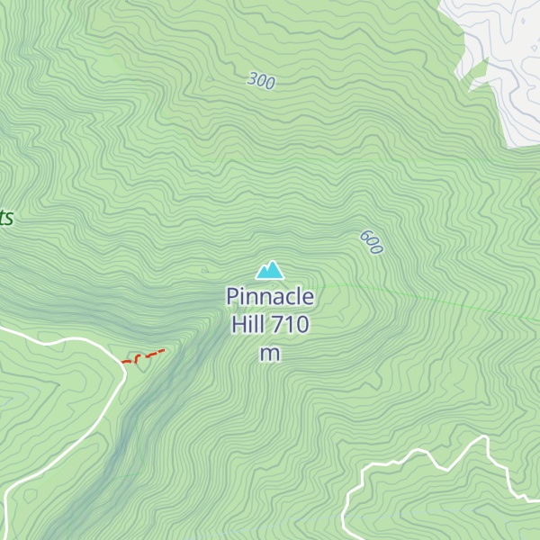 Map of Pinnacle Hill