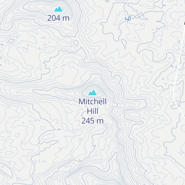 Map of Mitchell Hill