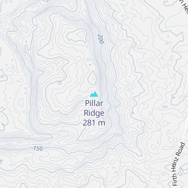Map of Pillar Ridge