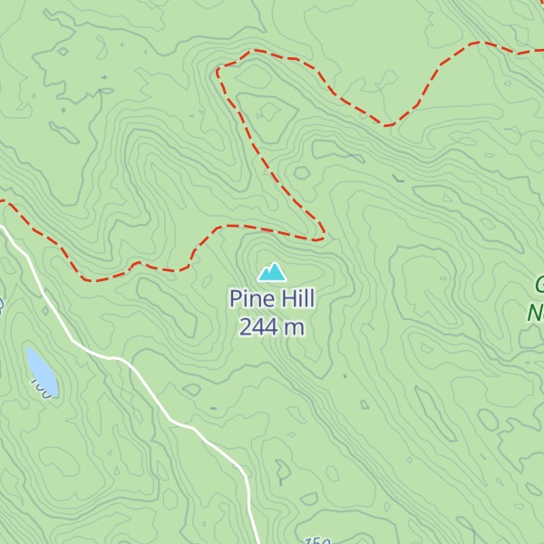 Map of Pine Hill