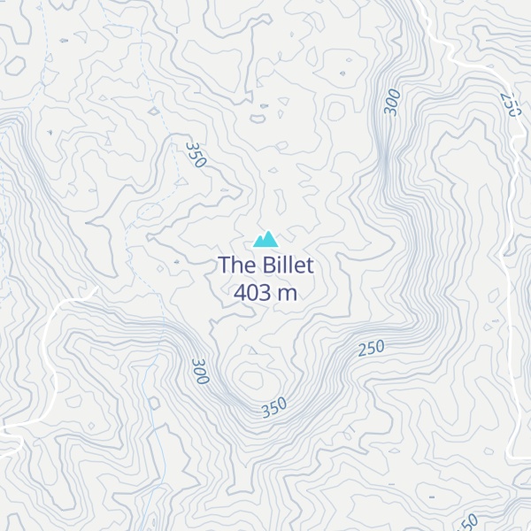 Map of Mount Billet