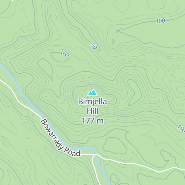 Map of Bimjella Hill