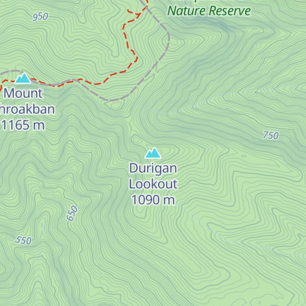 Map of Durigan Lookout