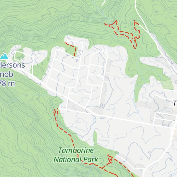 Map of Tamborine Mountain