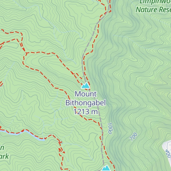 Map of Mount Bithongabel