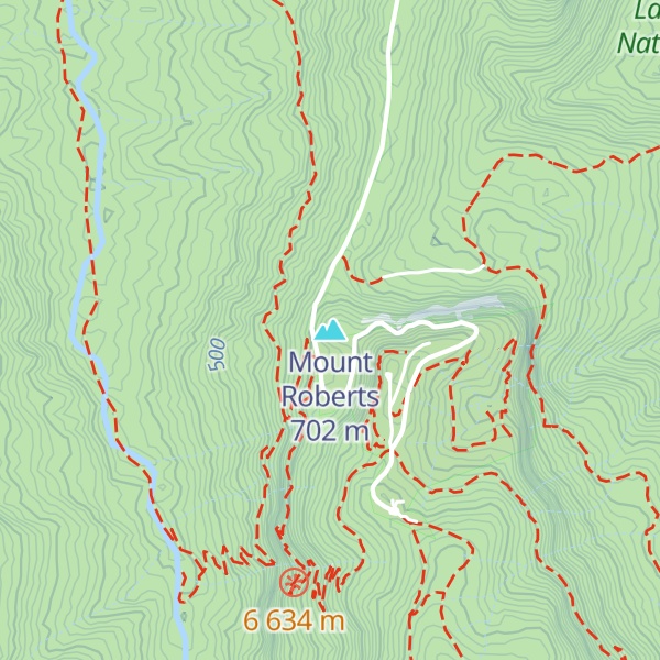 Map of Mount Roberts