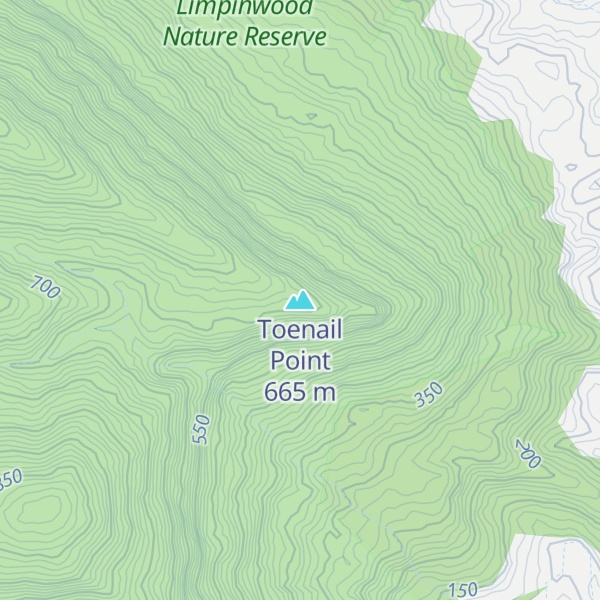Map of Toenail Point