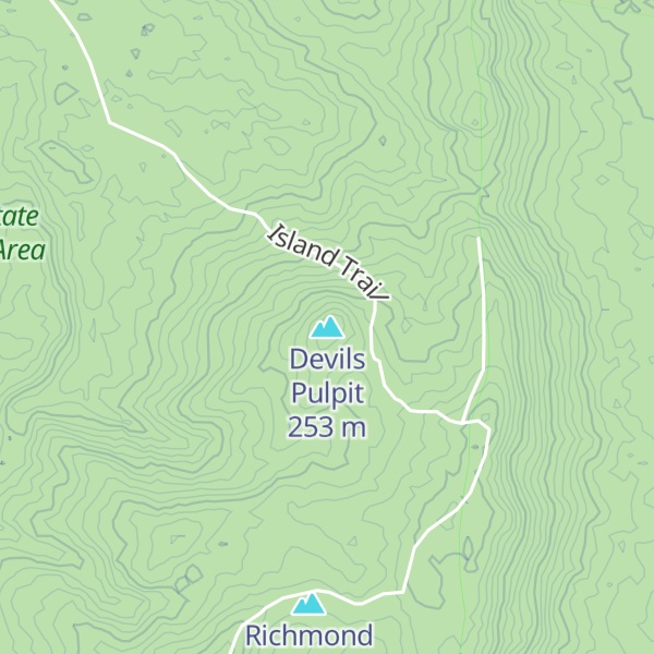 Map of Devils Pulpit