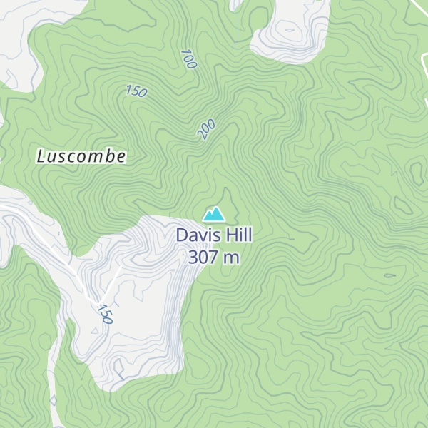 Map of Davis Hill