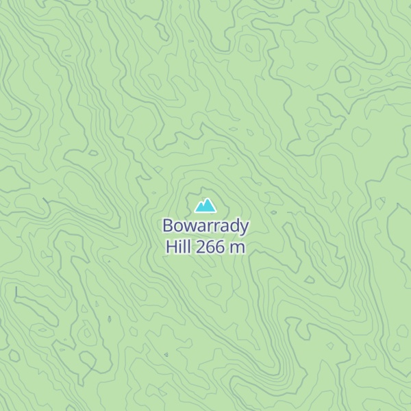 Map of Bowarrady Hill