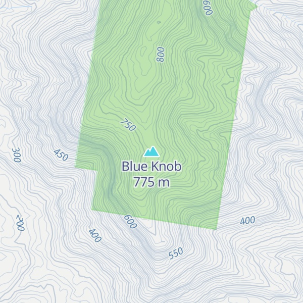 Map of Blue Knob