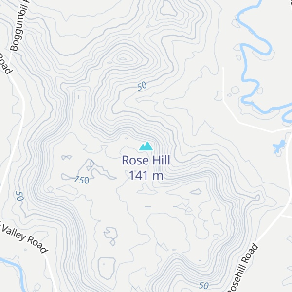 Map of Rose Hill