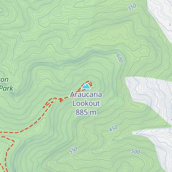 Map of Araucaria Lookout