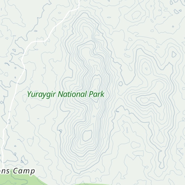 Map of Cabbage Tree Mountain