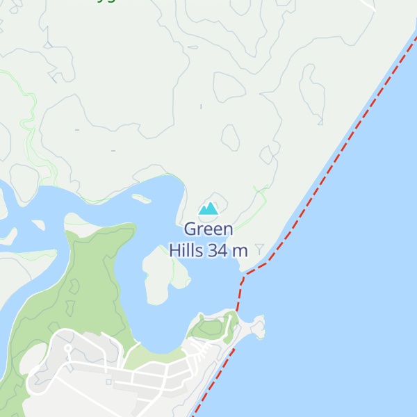 Map of Green Hills