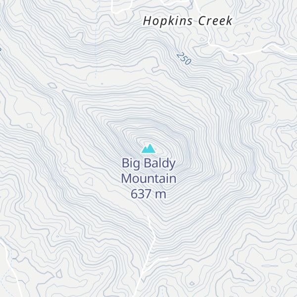 Map of Big Baldy Mountain