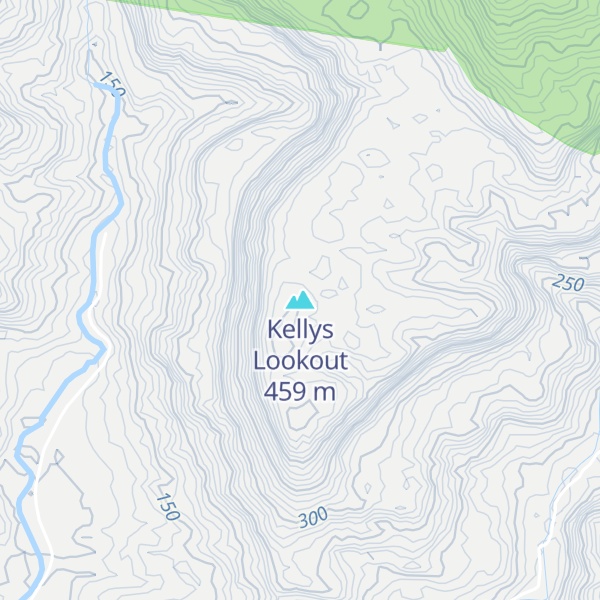 Map of Kellys Lookout