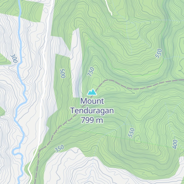 Map of Mount Tenduragan