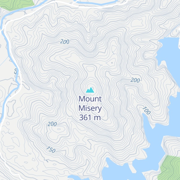 Map of Mount Misery