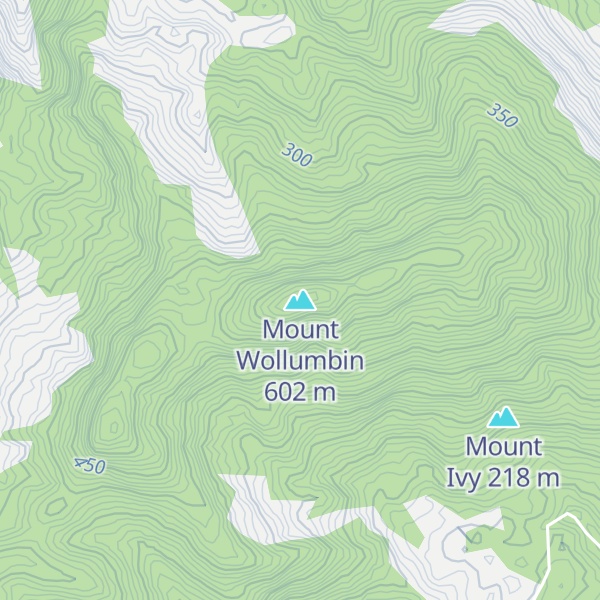 Map of Mount Wollumbin